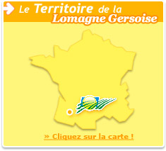 Carte : le territoire de la Lomagne Gersoise