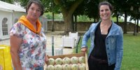 Marie-Hélène et Sabrina, coprésidentes de l'Association pour la promotion du melon de Lectoure