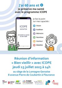 Réunion d'information « Bien Vieillir » pour les 60 ans et + Préserver sa santé avec le programme ICOPE le 13 juillet à 14h à Fleurance