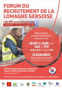 Forum du recrutement de la Lomagne Gersoise 2 juin 2022